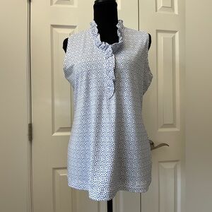 Sport Haley Blue Polka Dot Top Women's Medium